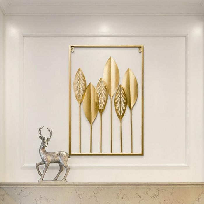 Ready SESEBI Decor Dinding Gold 40x60 Petak Besar