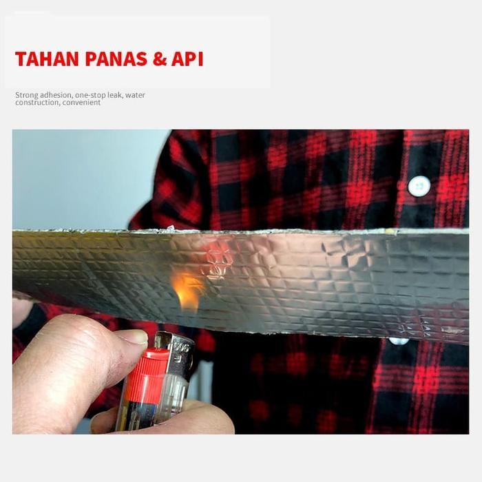 LAKBAN ANTI BOCOR ALUMUNIUM FOIL TAPE TAHAN PANAS WATERPROOF TAPE ROOF