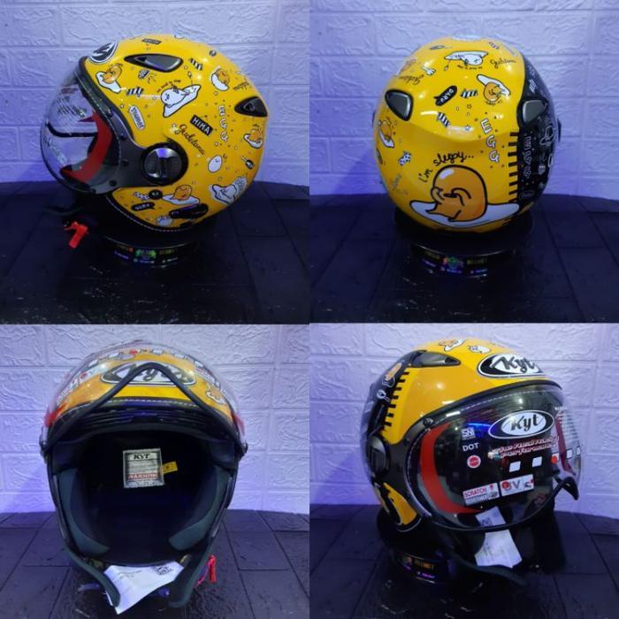 Kyt Helm Elsico Motif Sanrio Gudetama Yellow