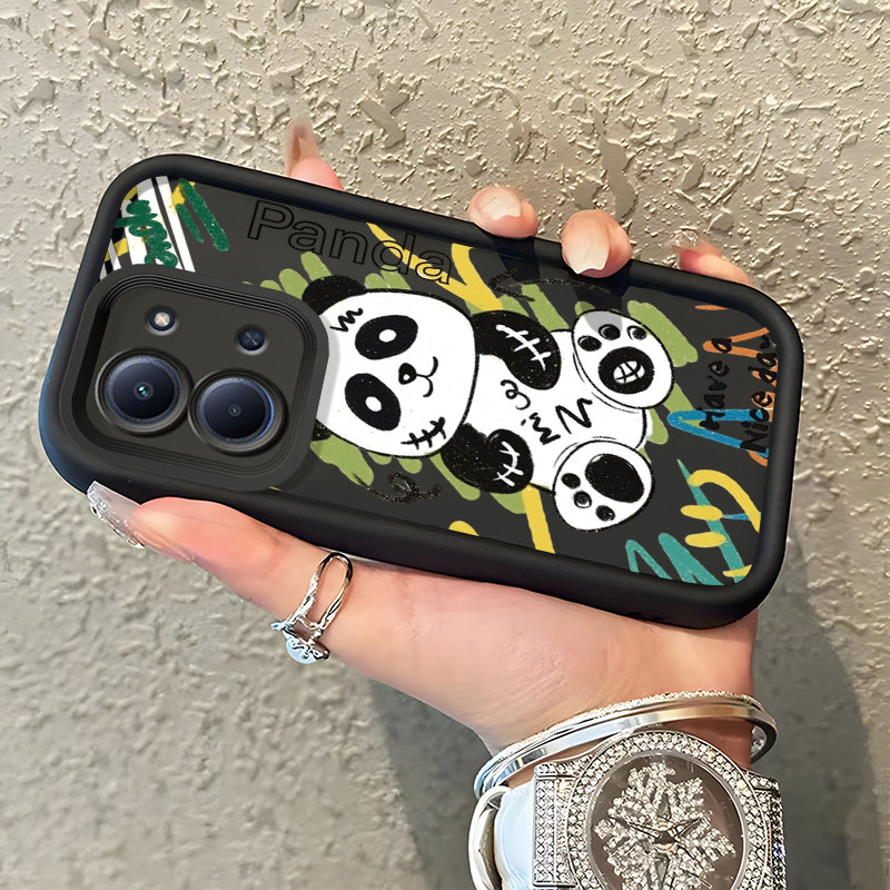Casing Hp Untuk Xiaomi Redmi 15C Case Casing Panda kecil yang rusak pola Kasus HP Tangga Langit Mewa
