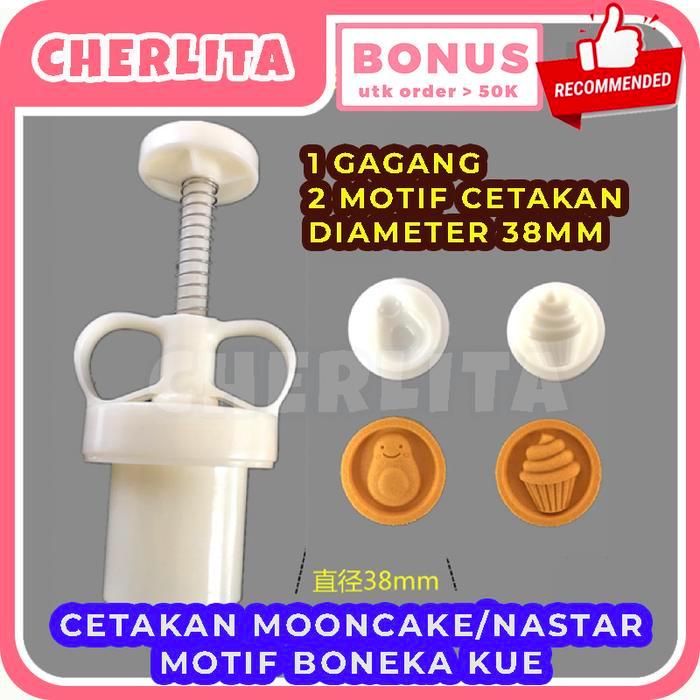 Cetakan Mooncake Nastar Kue Kering Cookies Motif Lucu Premium
