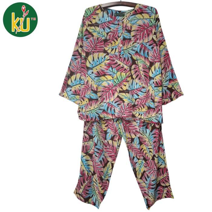 KENCANA UNGU SETELAN CPLP JUMBO KUI CELANA PANJANG LENGAN PANJANG MOTIF TERBARU BUSUI FRIENDLY