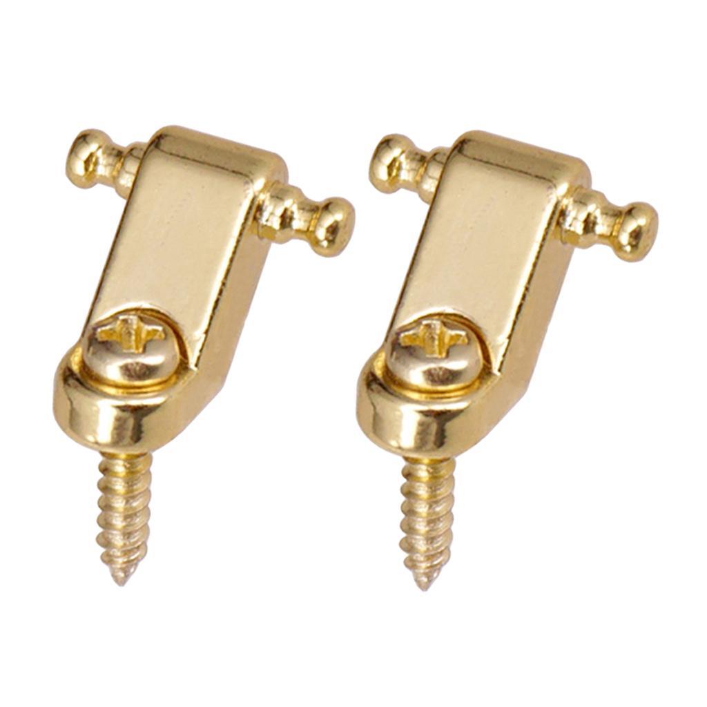 Terbaru 2Pcs Electric Guitar Roller String Trees String Retainer Mounting Guitar Tree Guide for Elec