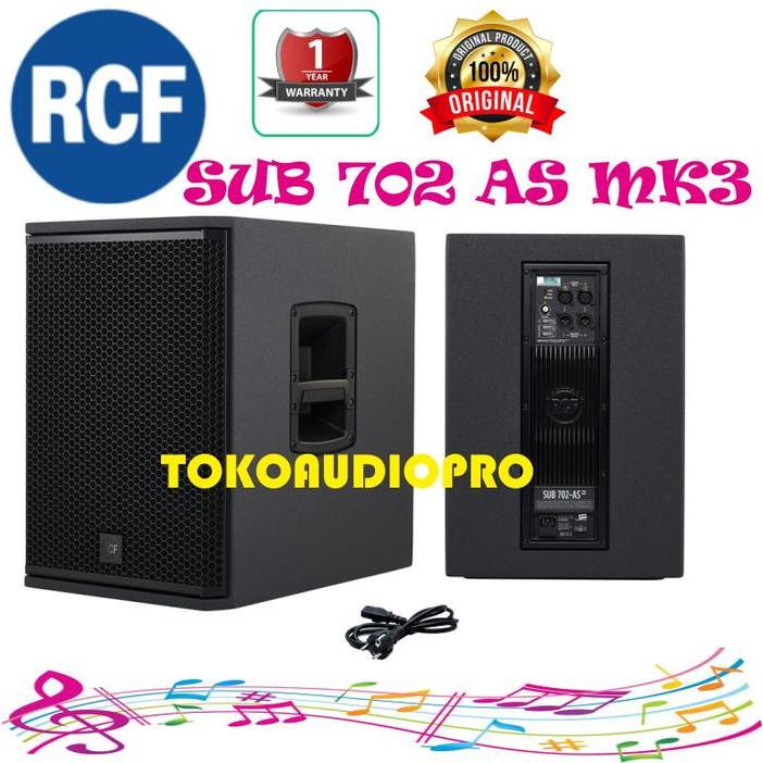 Rcf Sub-702 Asiii 12 Inch Subwoofer Aktif Rcf Sub-702As Mk3 Co