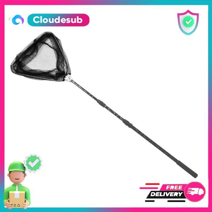 Serokan Ikan Lipat Besar Serok Jaring Panjang Telescopic Aluminium