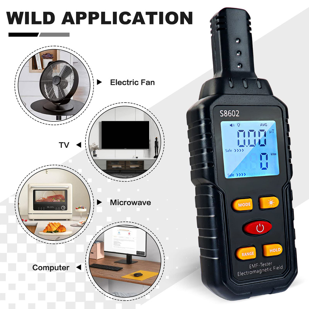 Portable Electromagnetic Field Radiation Detector 3 In 1 Emf Meter Emf Detector For Ghost Hunting
