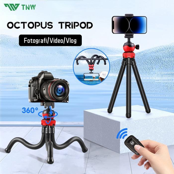 TNW C02 Octopus Tripod Flexible Gorilapod Mini Tripod Bluetooth Gorila Tripod Tongsis Tripod