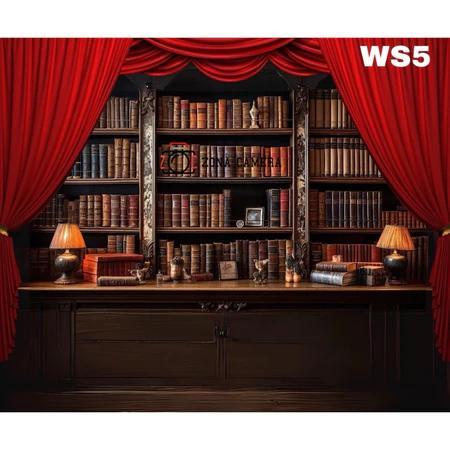 Background Wisuda / Rak Buku 3 x 2.5m Backdrop Rakbuku Kelulus Lulusan tK SD SMP SLTP SMA SMK D1 S1