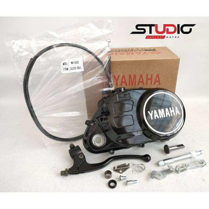 Fizr - Bak Kopling Fiz R Alfa Crypton Force 1 Hitam Logo Putih Model Original Fizr Kabel