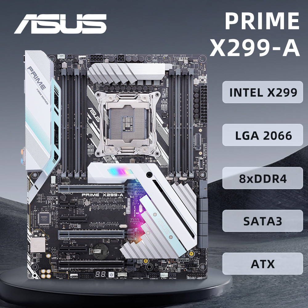 Asus Prime X299-A Motherboard Support I9-7900X 7980Xe I7-7740X 7800X I9-10900X Cpu Ddr4 4000Mhz Lga