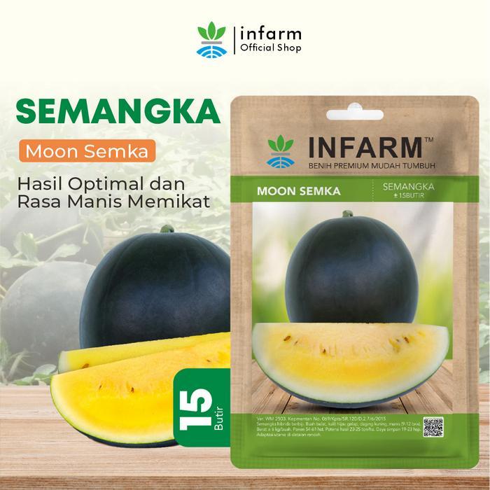 INFARM - Benih Semangka Kuning Moonsemka, Benih Buah Semangka Kuning Unggul Bibit Buah Semangka