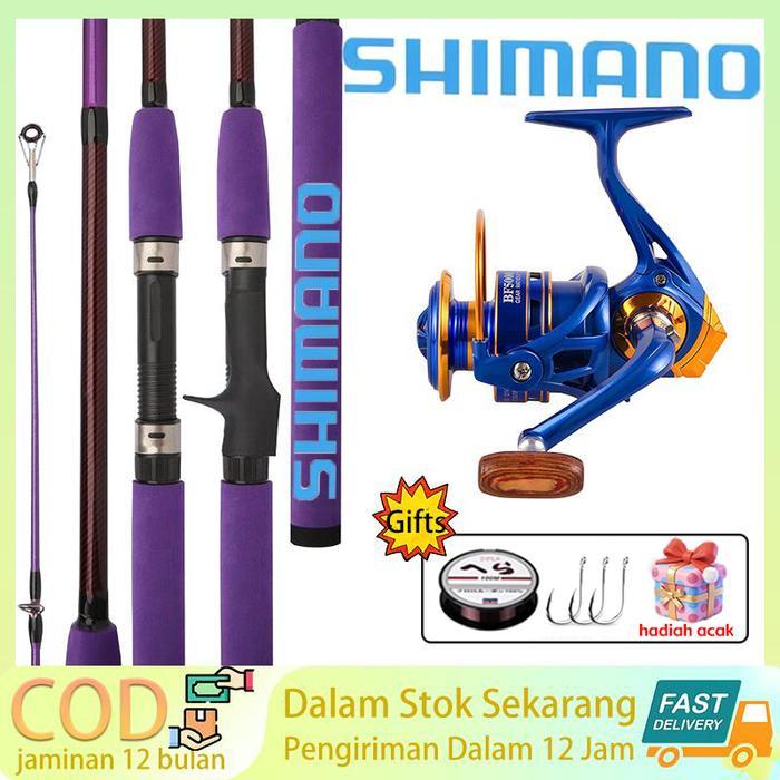 COD PAKET JORAN LURE SHIMANO LENGKAP JORAN TELESKOPIK MH POWER (1.8-3.0M) + REEL SPINNING ALUMINIUM