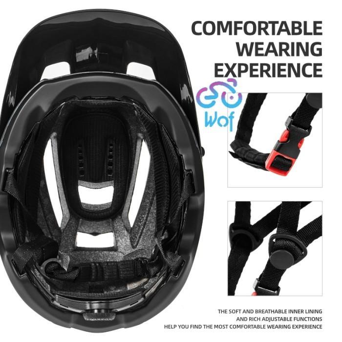 Helm BATFOX Sepeda Gunung XC AM MTB Helmet Bike + Holder Bracket Gopro