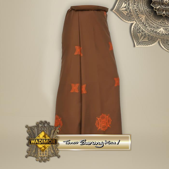 Wadimor Sarung Tenun Jacquard Bordir Pintu Aceh Kain Katun Dewasa