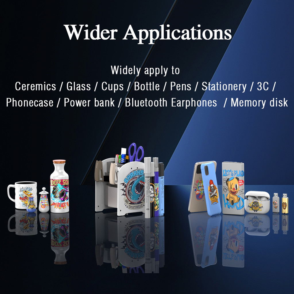 A4 A3 UV Printer Epson L805 Printhead UV Flatbed Printer with Varnish UV DTF Sticker Printer For