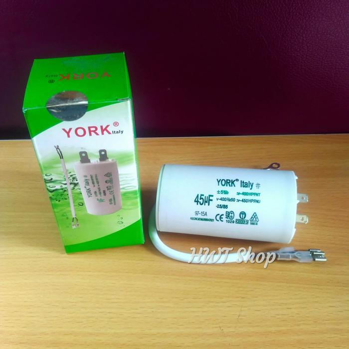 Kapasitor 45 Uf 450v York ~ Capacitor 45 Uf 450v ~ Kapasitor Pompa Air