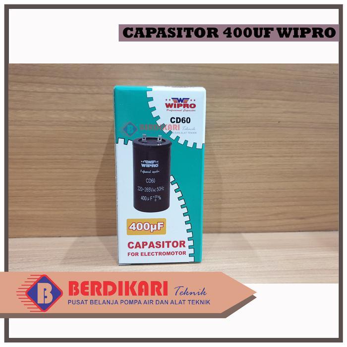 Kapasitor / Capasitor Bulat Electro Motor Listrik Dinamo Wipro 400uf