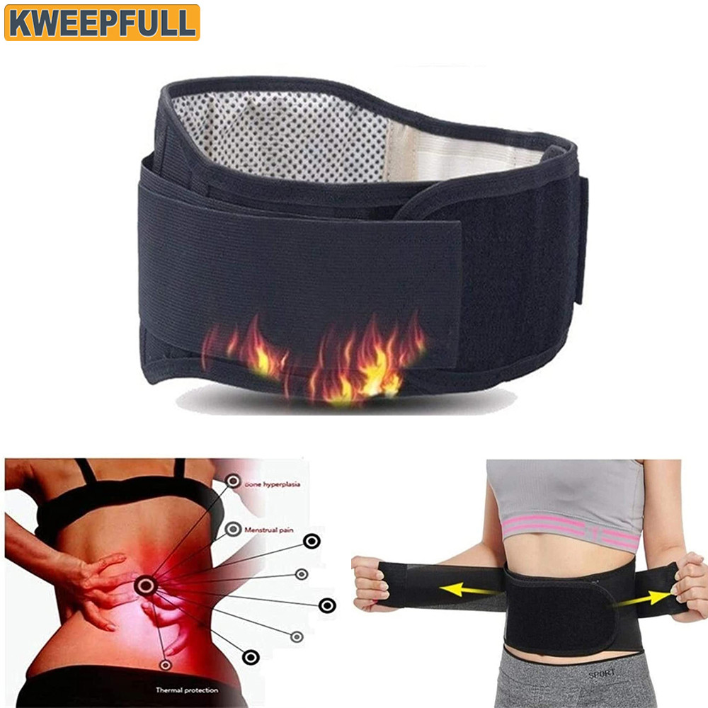 Kweepfull Tourma Self-Heating Magnetic Therapy Waist Belt Lumbar Support Back Waist Support Brace