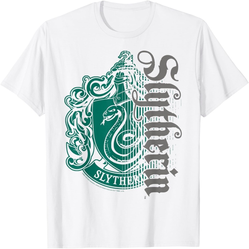 Harry Potter Slytherin Dark Badge Logo T-Shirt