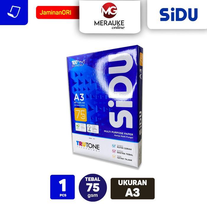 Kertas Hvs Sidu A3 75Gsm Isi 500 Lembar