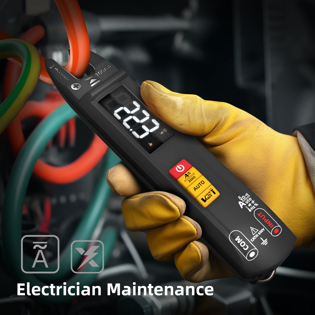 BSIDE U1 U0 Digital Clamp Multimeter 6000 A Electric current tester Non Contact Hz Temperature Test