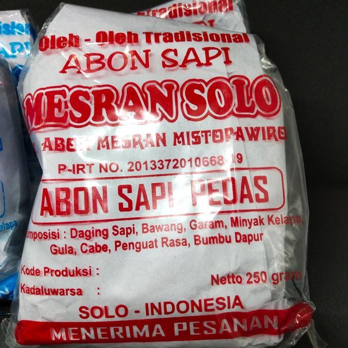 "New" Abon Sapi Mesran Solo Mistopawiro 250 gram
