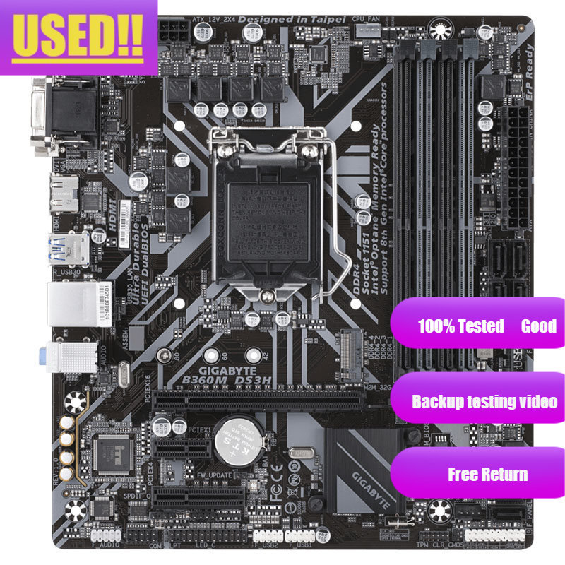 Gigabyte B360M DS3H Motherboard Micro ATX LGA1151 DDR4 Intel B360