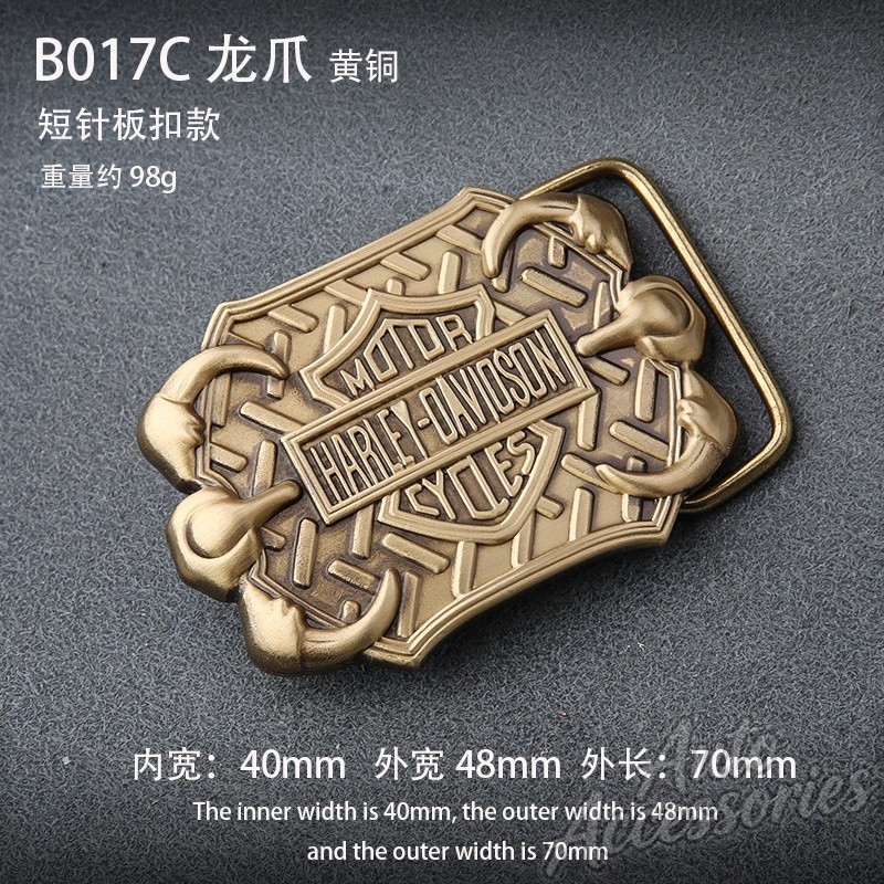 Retro Men's DIY Eagle brass Belt Buckle Motorcycle Enthusiast Accessories For Harley Davidson