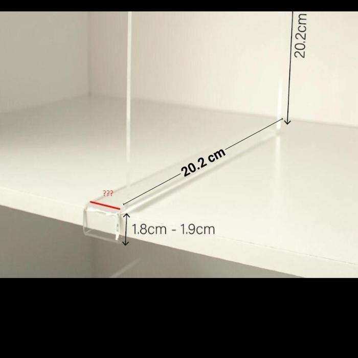 Partisi Sekat Pembatas Meja Akrilik Divider