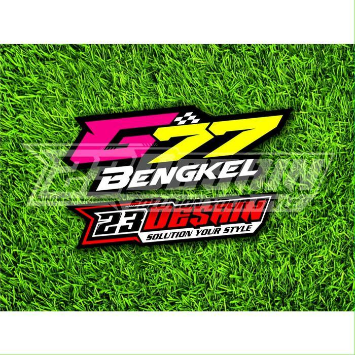 STIKER G77 BENGKEL STICKER G 77