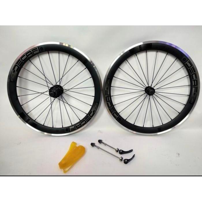 Wheelset 20 Decaf Rim Brake 406 451 Alloy Jangkrik Sepeda Lipat