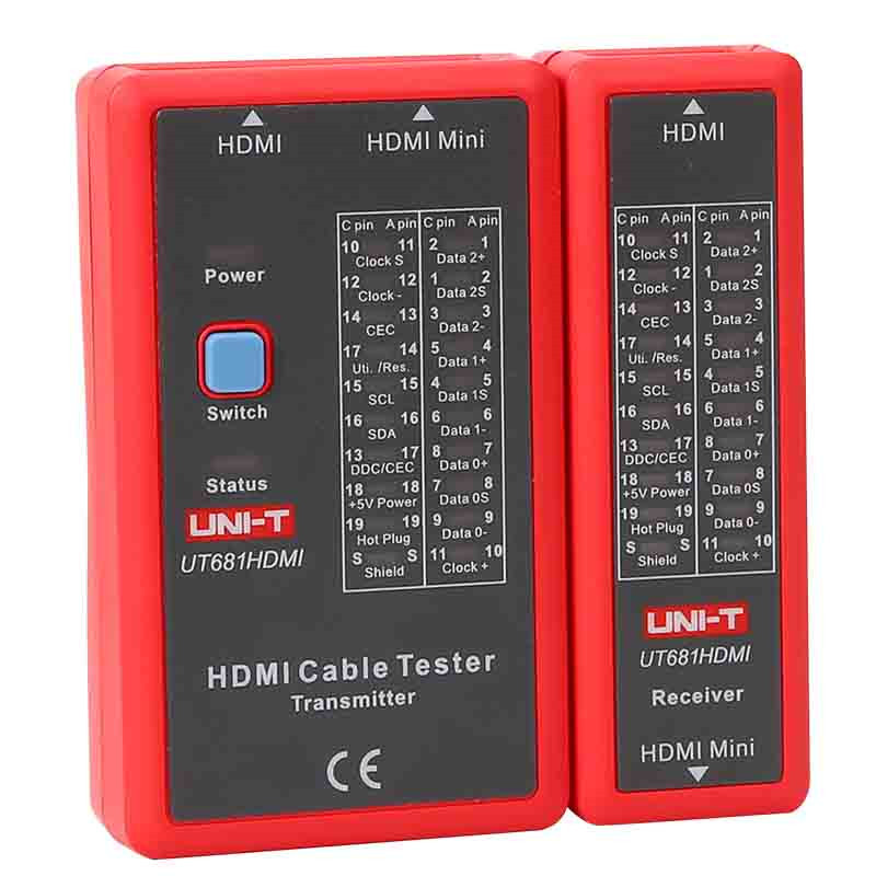 UNI-T UT681L/UT681C/UT681HDMI Cable Tester; Network Cable/Phone Line/HDMI/MINI-HDMI HD Cable Tester