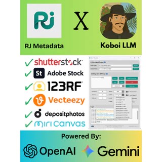 Api Key RJ Metadata Microstock Generator PRIVATE Per 1 Dolar Support Gemini OpenAI