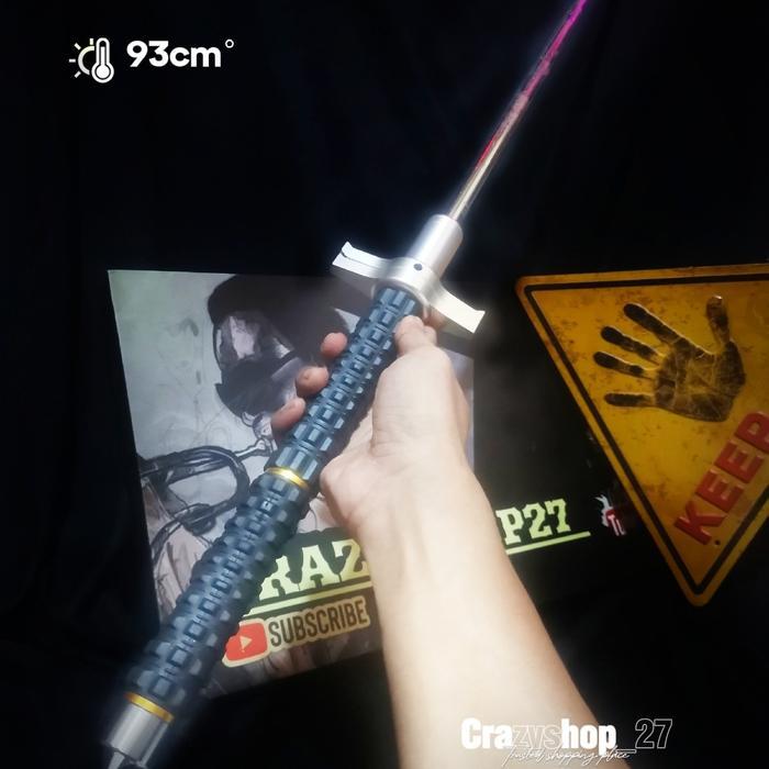 (PRODUK BARU) Original baton Stick titanium solid steel / long baton stick  - 93cm Bisa COD Murah La