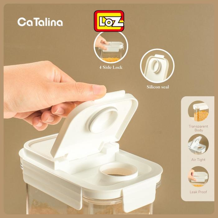 Toples Serbaguna Toples Makanan Kontainer / Food Container CATALINA WOO-30401 Sealed Container