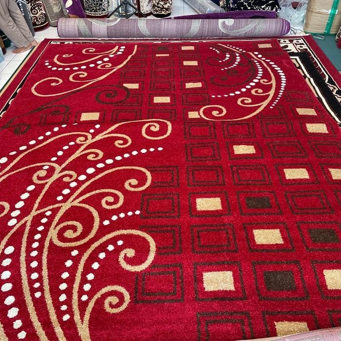 PARIS 250cm x 330cm Karpet Permadani Tebal Motif Modern Minimalis - Dekorasi