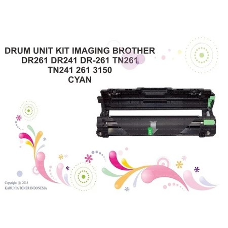 DRUM UNIT BR0TH3R DR261 DR241 DR-261 TN261 TN241 261 3150 C - Biru