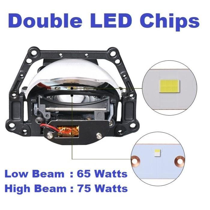 Lampu LED Projector Projie BiLED 3 Inch Mobil Motor Vinyx P65 - Vinyx P65 Lampu Utama Lampu depan