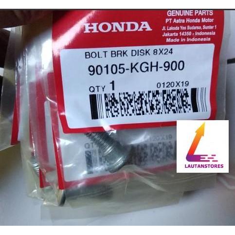 Stok Baru 90105-KGH-900 Baut Piringan Cakram 8x24