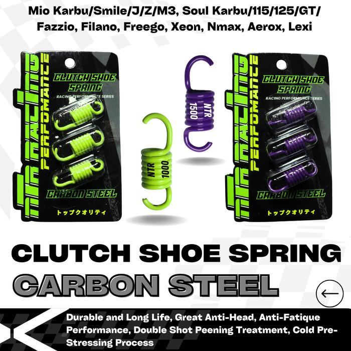 Stok Baru NTR Racing Per pir kampas ganda per centri Spring Clutch Set Mio Karbu Smile J Z M3 Soul