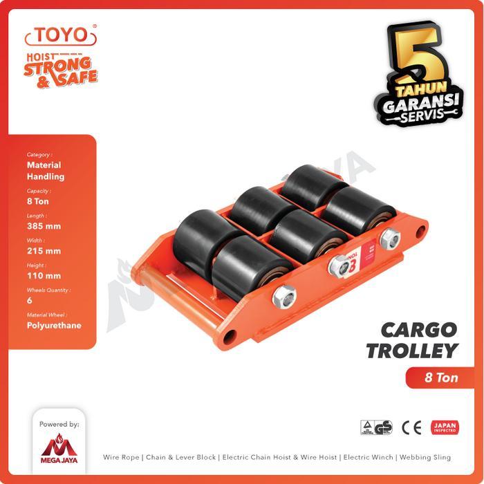 Cargo Trolley / Dolly Skate Roller 8 Ton TOYO