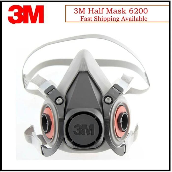 Masker 3m 6200 Respirator Half Facepiece Masker Gas 6200 - Mask Only