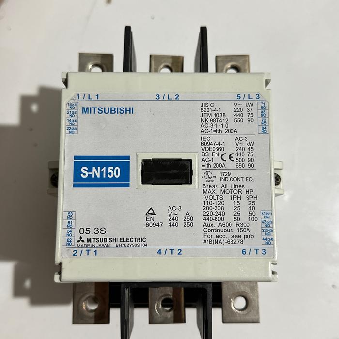 Kontaktor 200A 3Phase 3P S-N150 Sn150 Mitsubishi