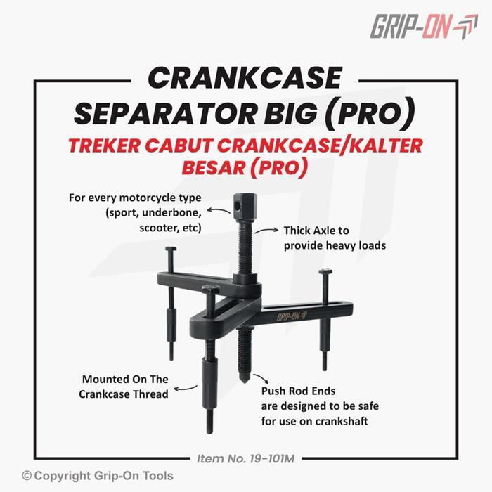 GRIP ON TREKER BELAH MESIN CRANKCASE SEPARATOR (BIG) LEPAS RUMAH MESIN GRIP ON