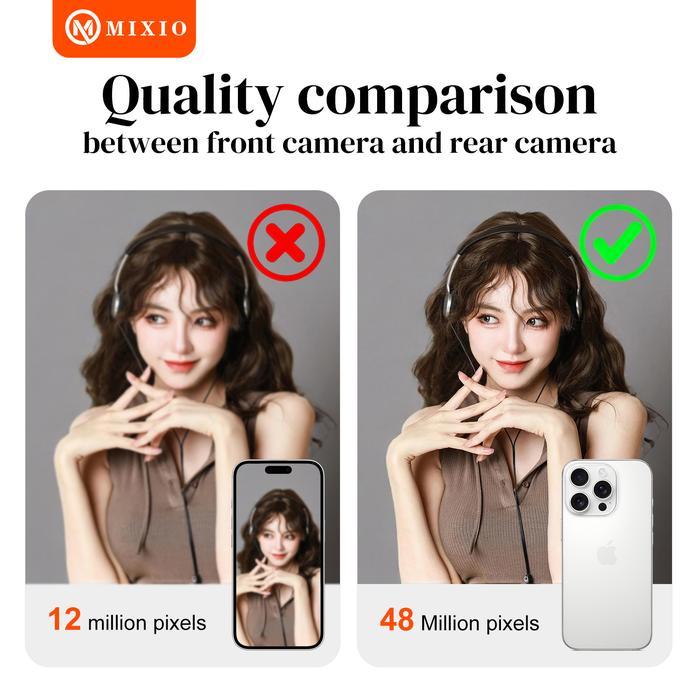 Mixio S100 Magic Mirror Stand Live Streaming / Kaca Berdiri / Cermin untuk Live dengan Kamera