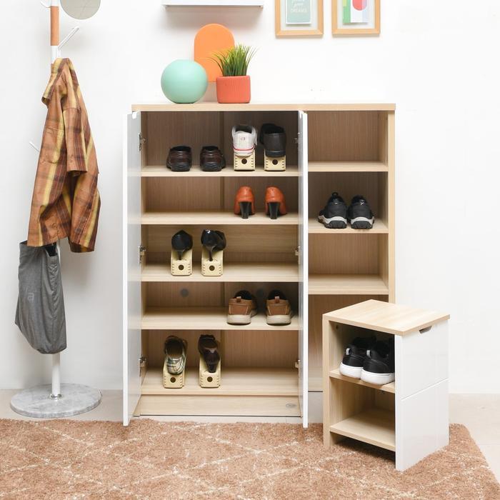 Informa Dean Kabinet Sepatu 2 Pintu Bufet Minimalis Kabinet Serbaguna Rak Buku Tempat Penyimpanan