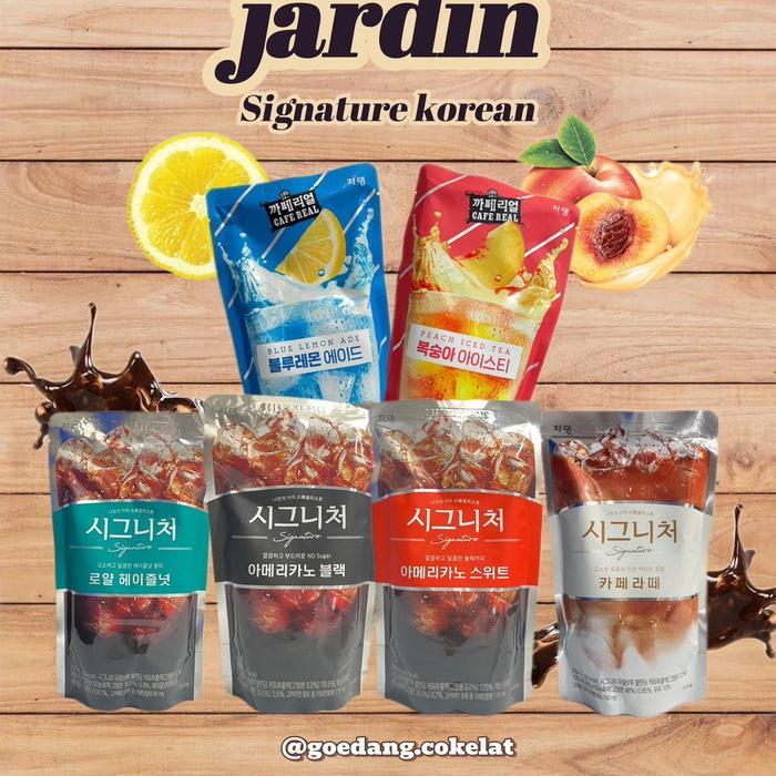 Promo JARDIN Signature Korean Americano Coffee Pouch Korean Drink Minuman Korea Impor Pouch 230ml