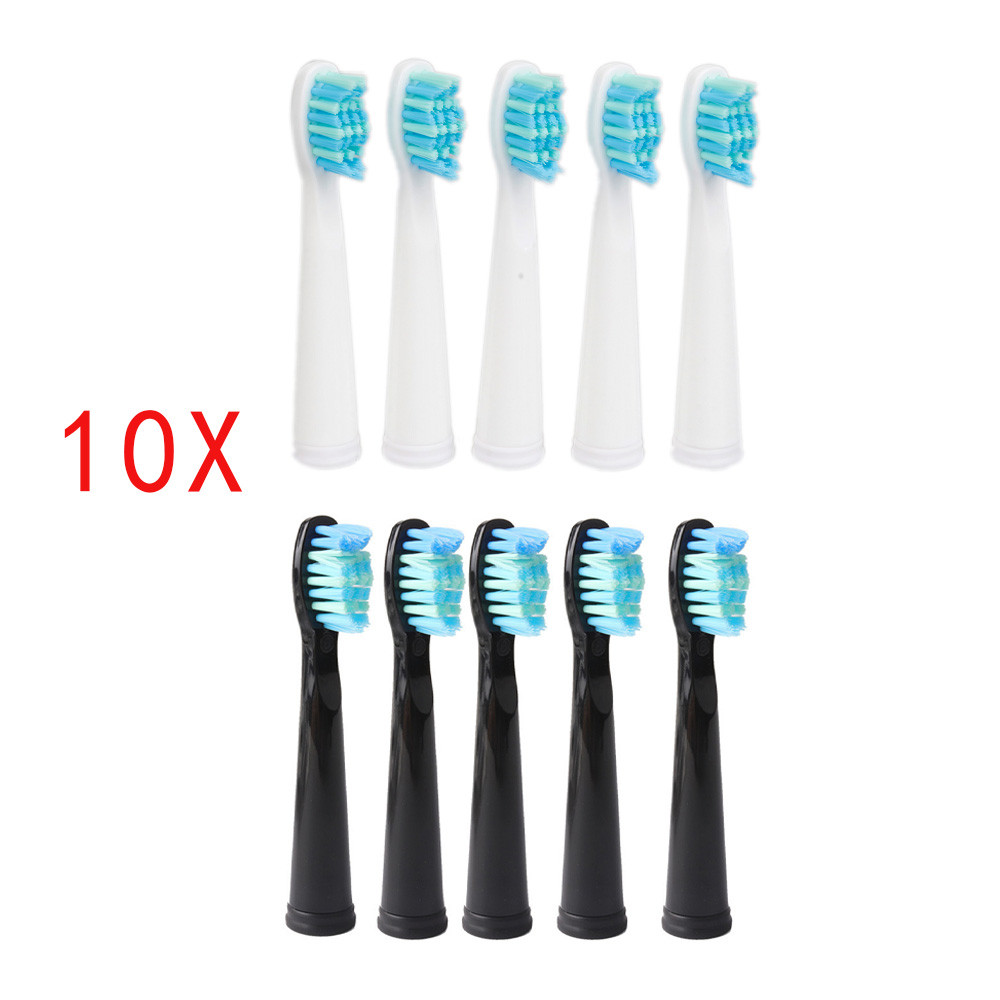 10 Buah/Set Kepala Sikat Gigi Seago untuk Lansung Seago SG610 SG908 SG917 Kepala Sikat Gigi Penggant