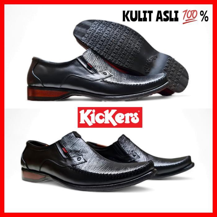 Aerostreet - Sepatu Pantofel Pria Asli Kulit / Sepatu Kerja Kantor Cowok / Sepatu Formal Bisnis