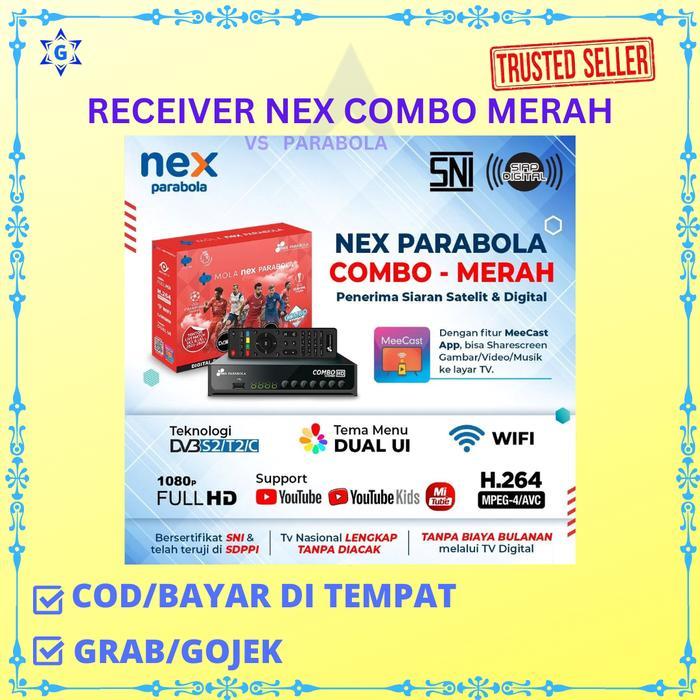 Nex Receiver Nex Parabola Combo Merah